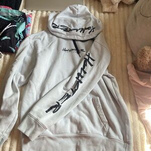 light dusty blue, hollister hoodie